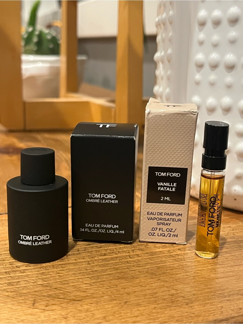 Tom Ford Dabber and Mist Sample - Ombré Leather & Vanille Fatale